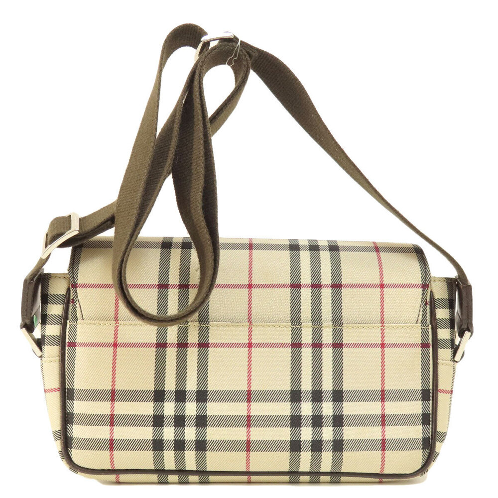 Burberry Shoulder Bag Canvas Nova Check Black
